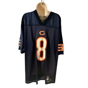 NFL Players Mens Size Medium Chicago Bears Jersey Tshirt Tee Rex Grossman 8 Navy